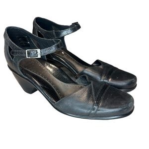 Dansko | Roxy Mary Jane Shoes | Leather | Black | EU 38 (USA 7.5-8)